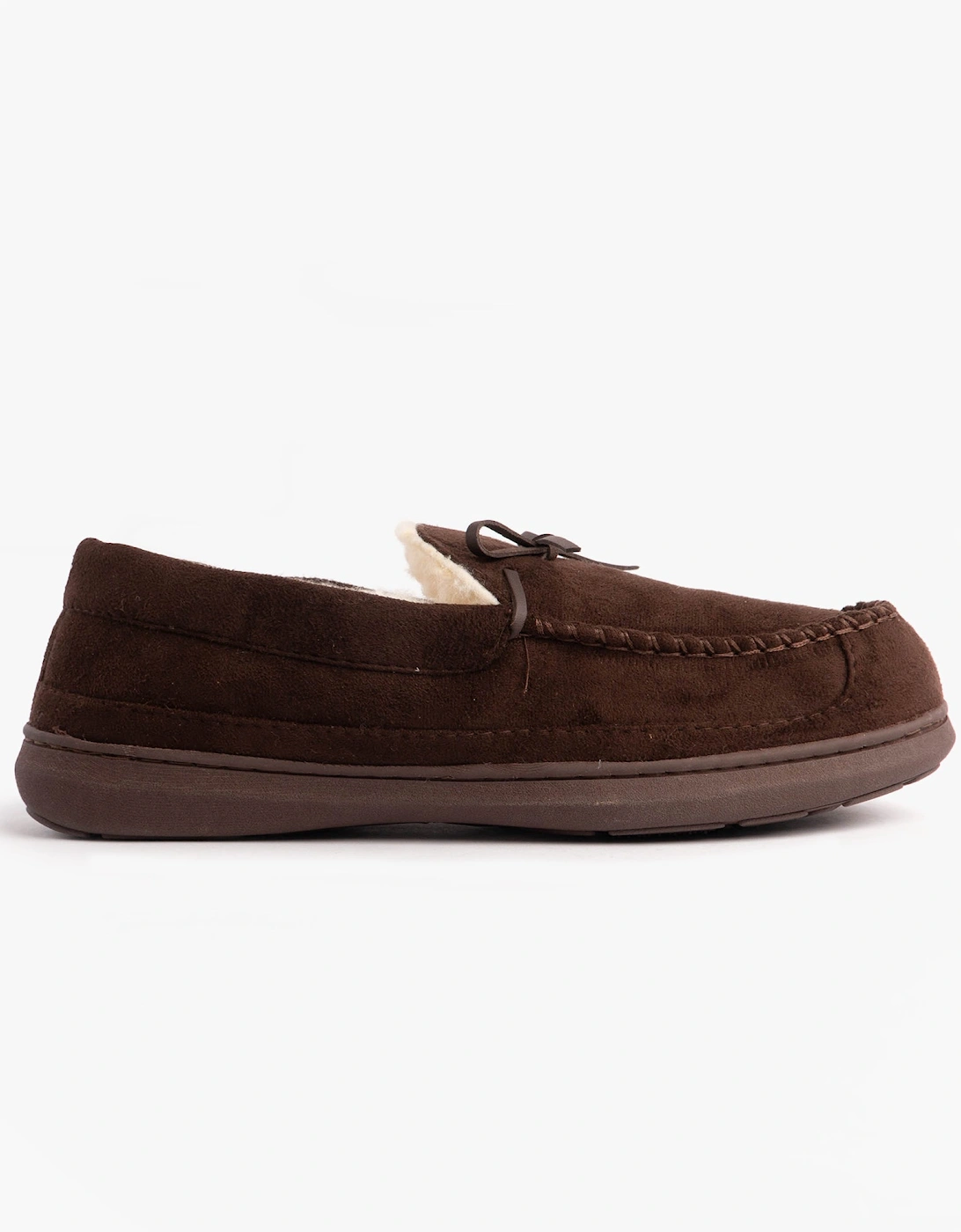 Jo & Joe CRANFORD Mens Moccasin Slippers Brown