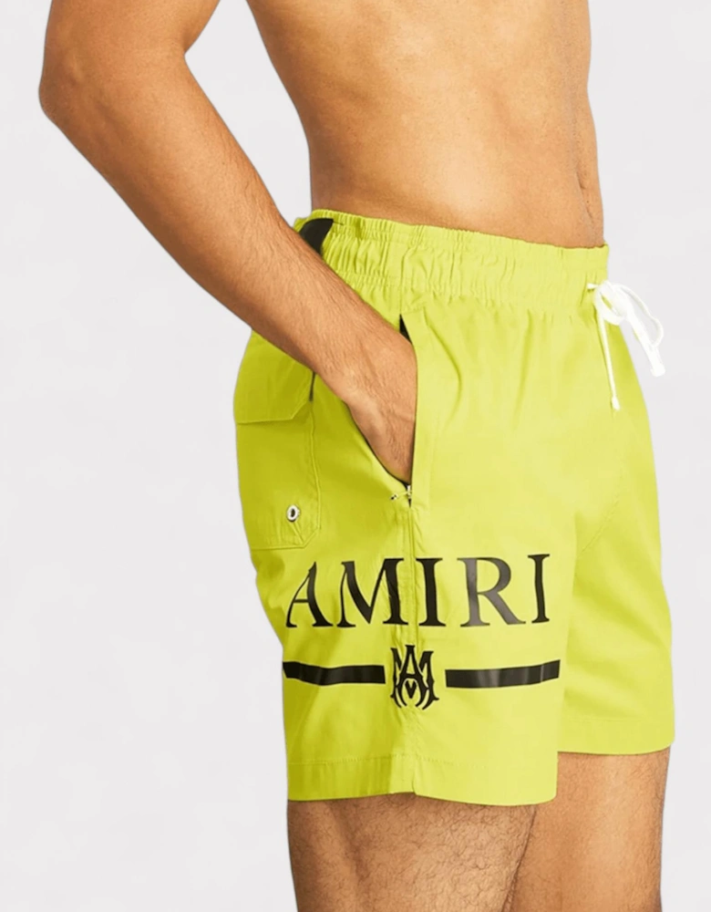 MA Bar Logo Swimtrunk Lime