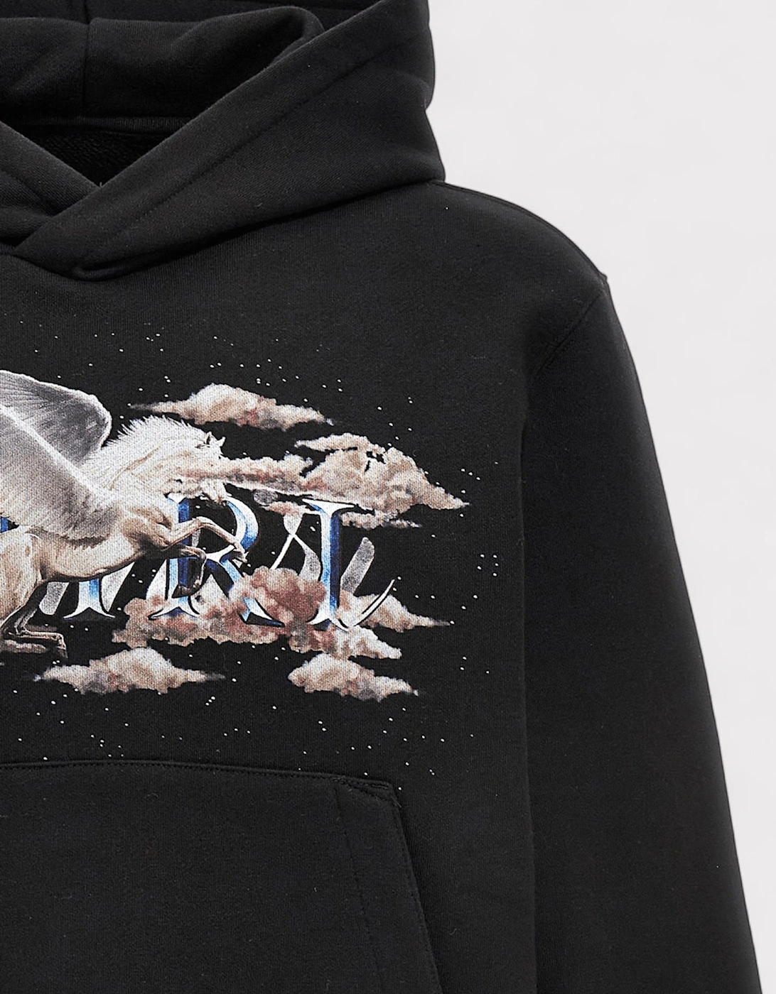 Pegasus Script Hoodie Black