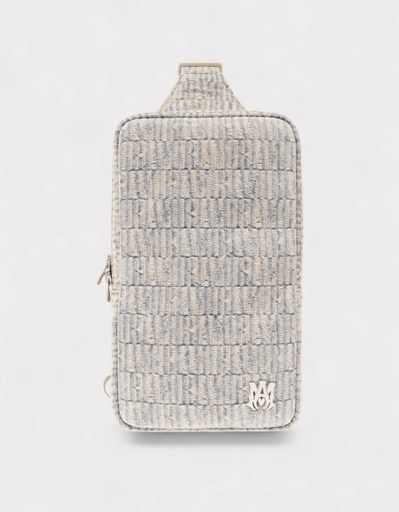 Jacquard Denim Sling Bag