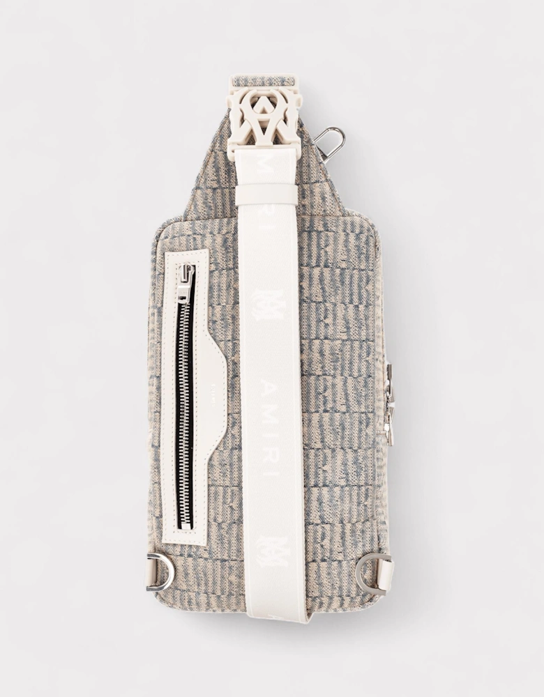 Jacquard Denim Sling Bag