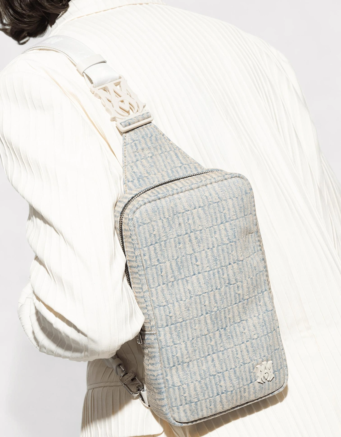 Jacquard Denim Sling Bag