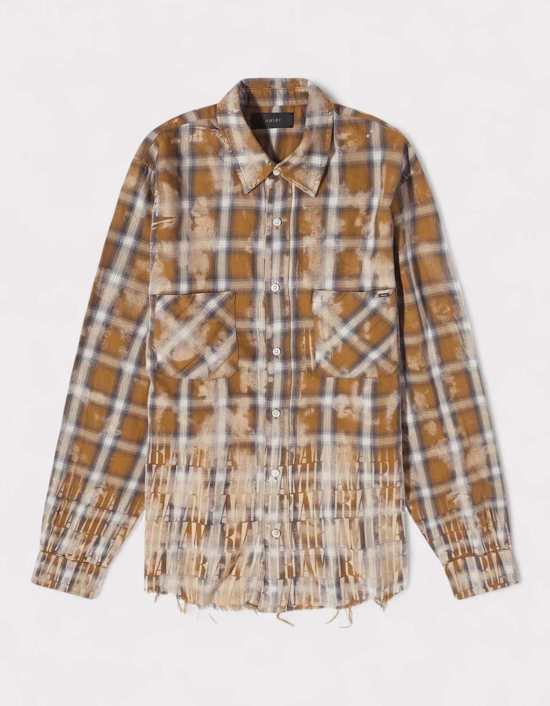 Amiri Men's Bleach Logo Flannel  Regular/36 S