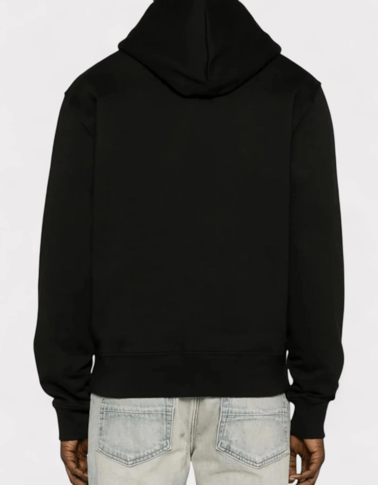 Staggered Chrome Hoodie Black