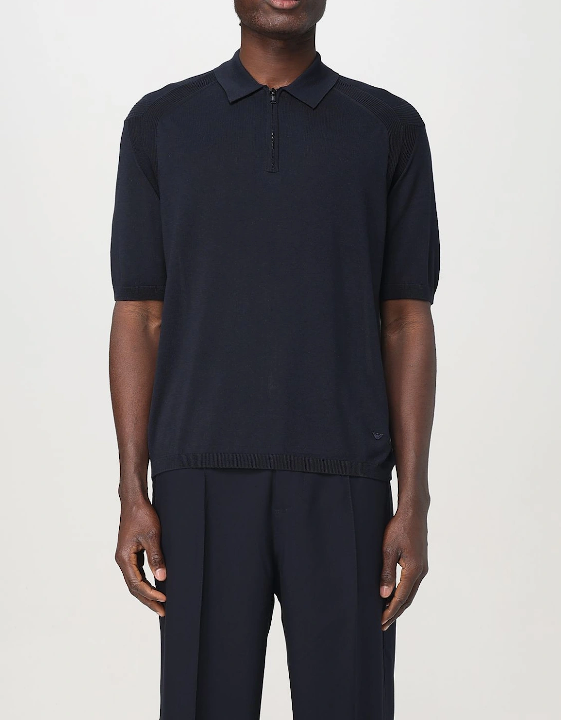 Short Sleeve Zip Polo Shirt