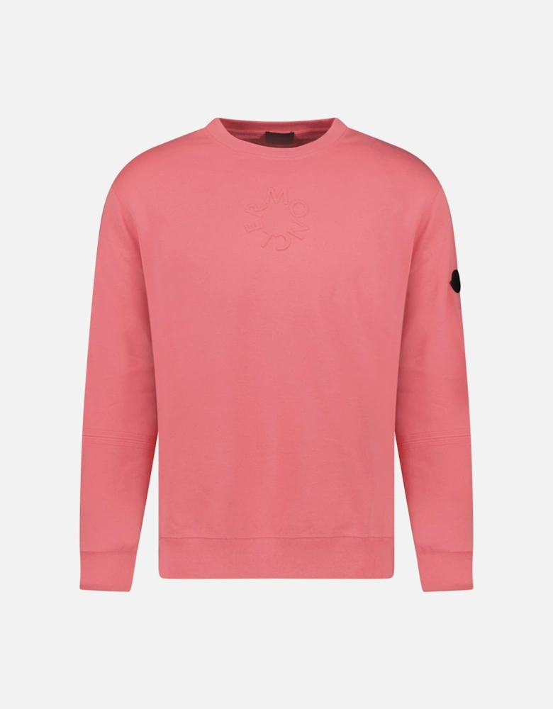 Embossed Logo Sweatshirt Pink