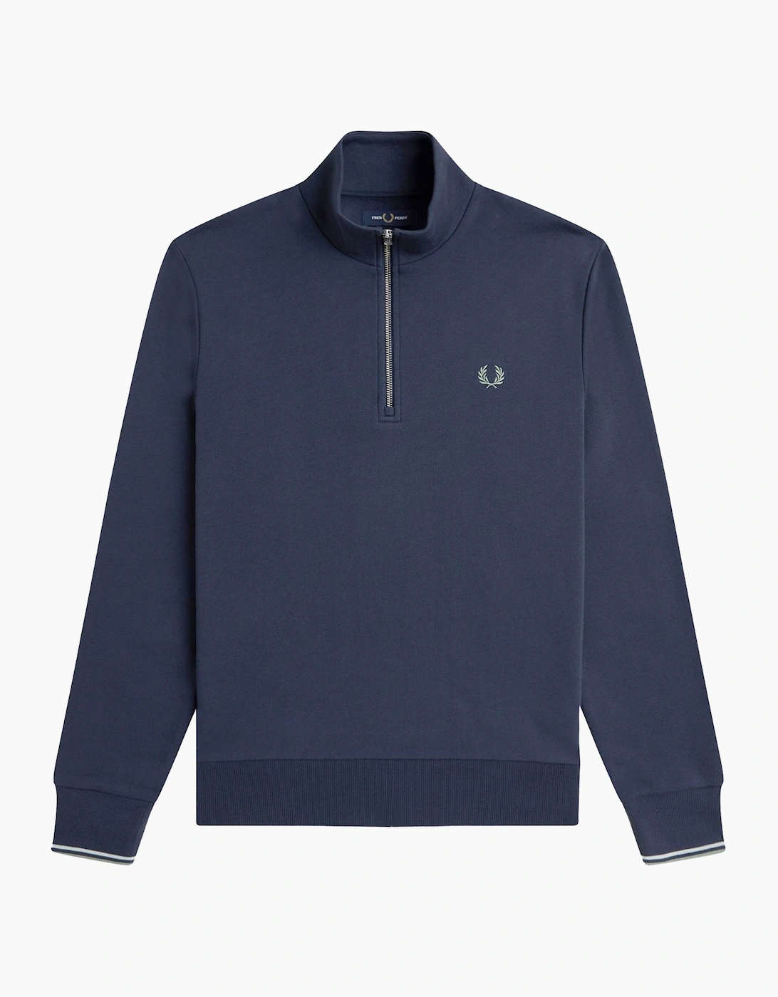 Fred Perry Men's Navy Half Zip Sweatshirt - Size XX-Large