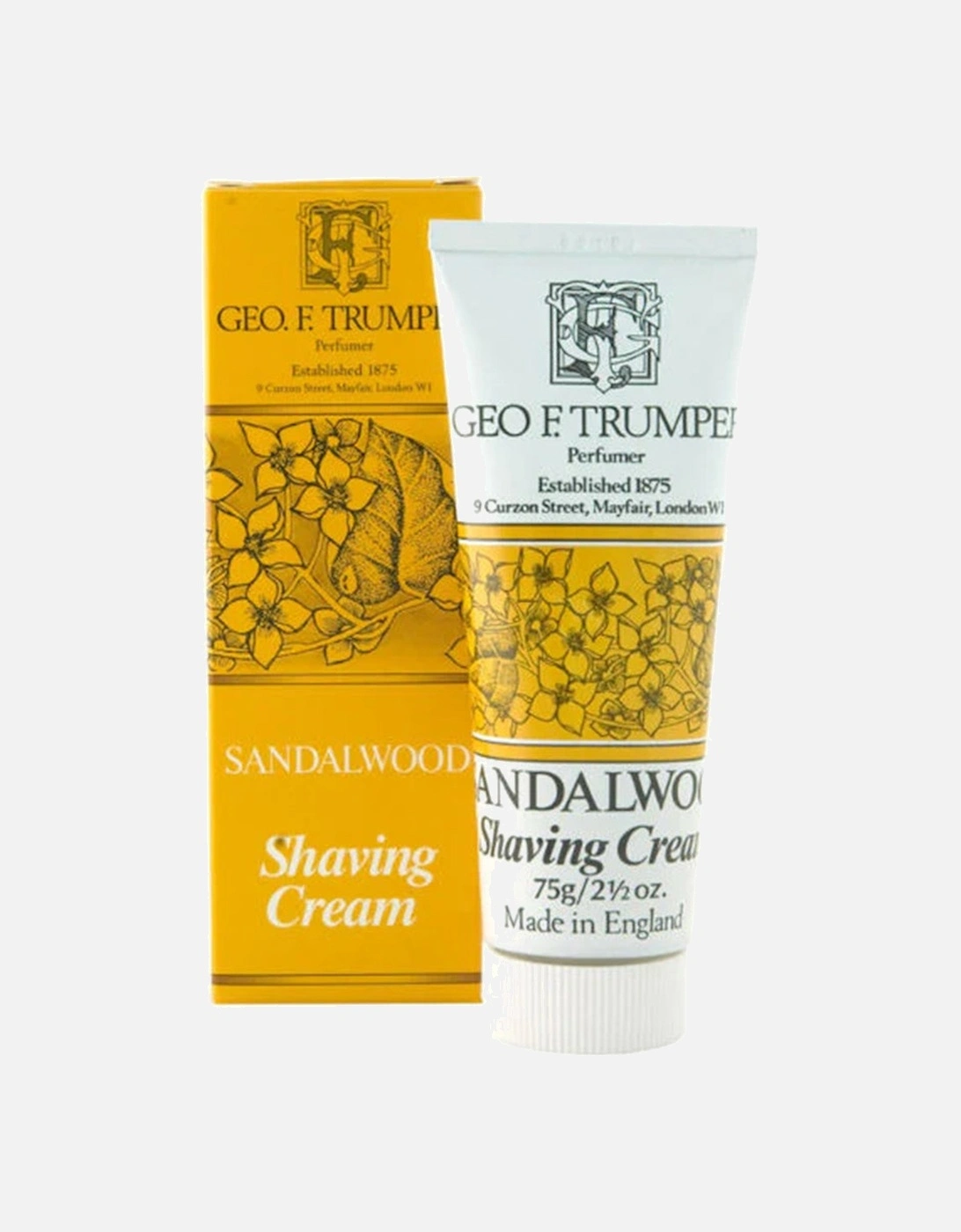 Sandalwood Shaving Cream Tube 75g Aftershave Foam, 2 of 1
