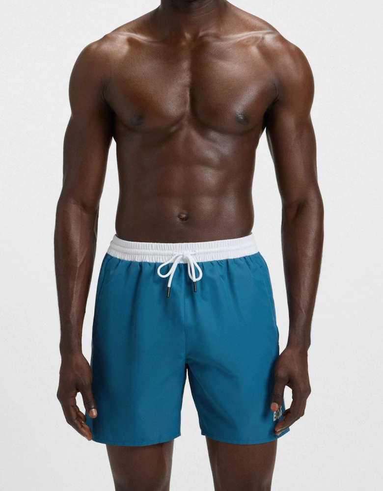 BOSS Orange Starfish Mens Swim Shorts - Open Blue 470