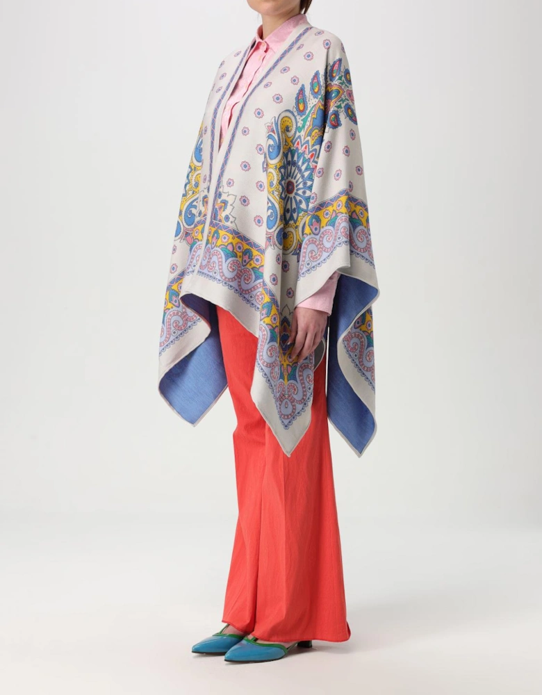 Paisley Print Poncho
