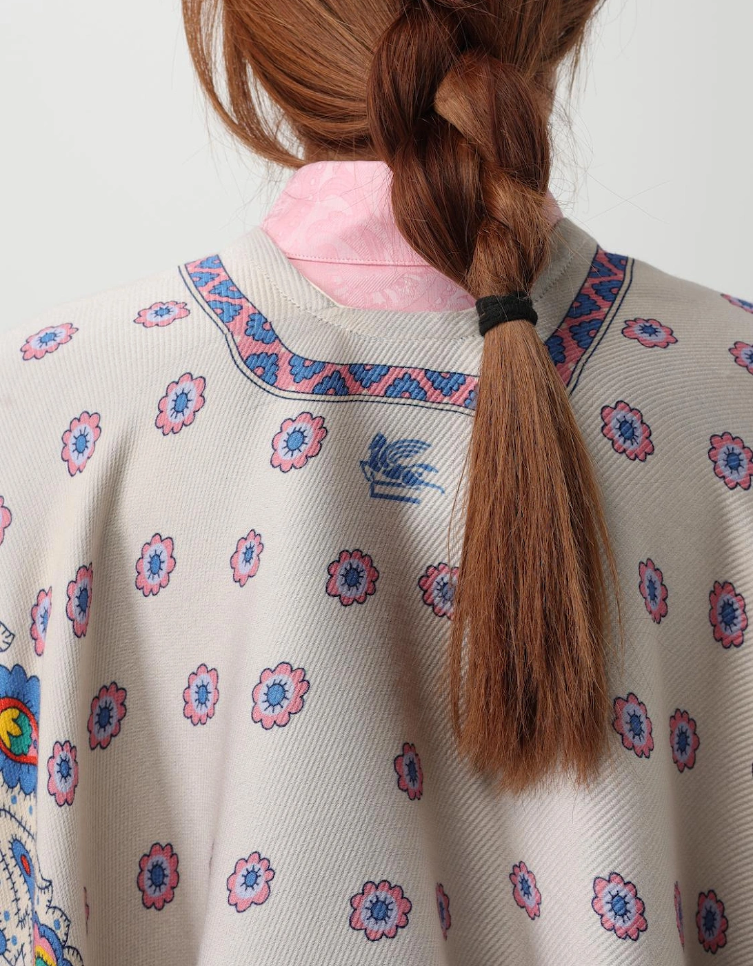 Paisley Print Poncho