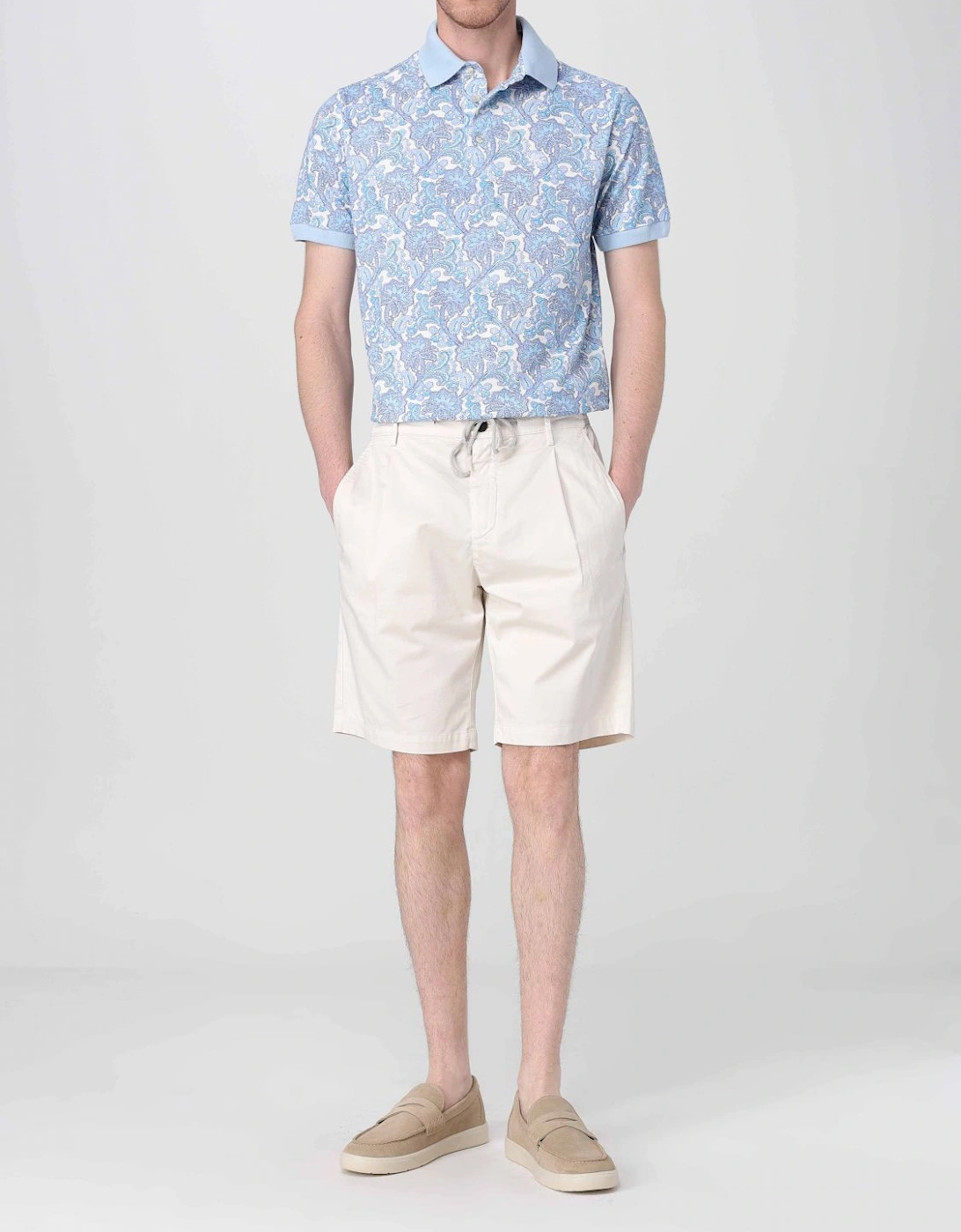 Paisley Print Polo Shirt