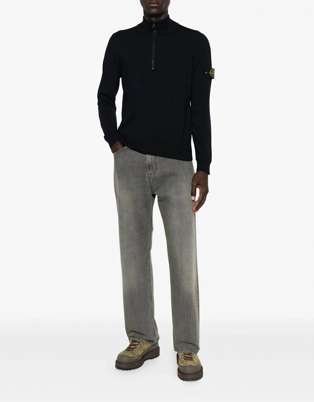 S00C4 1/4 Zip Jumper Navy
