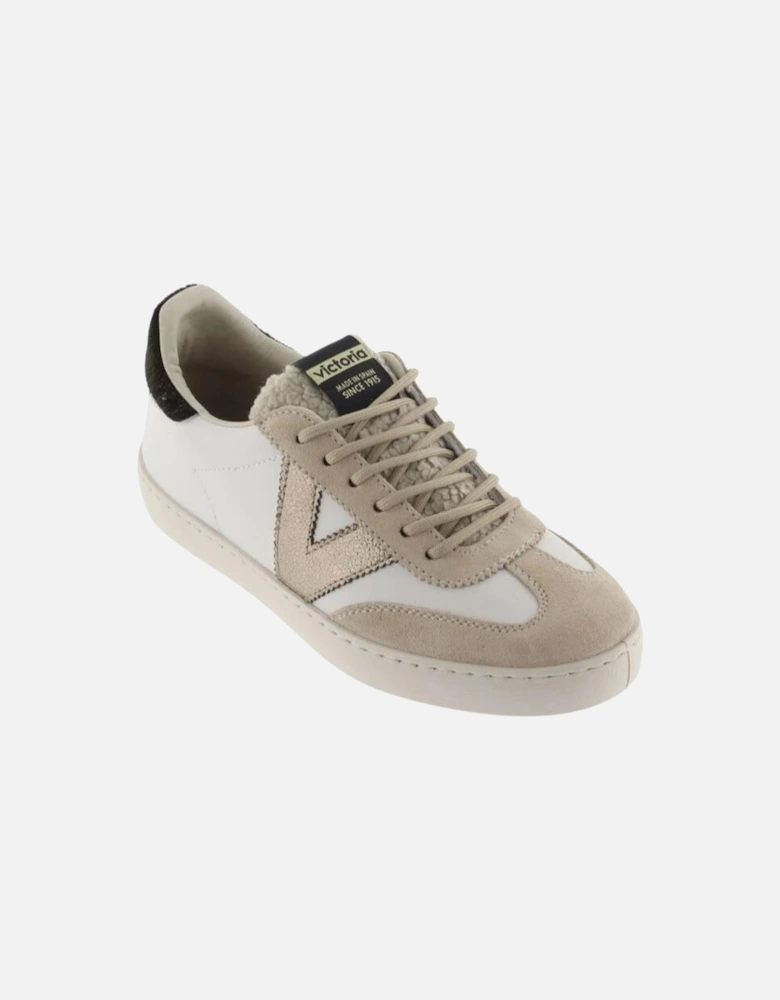 Berlin Ciclista Leather Effect and Split Leather - Beige