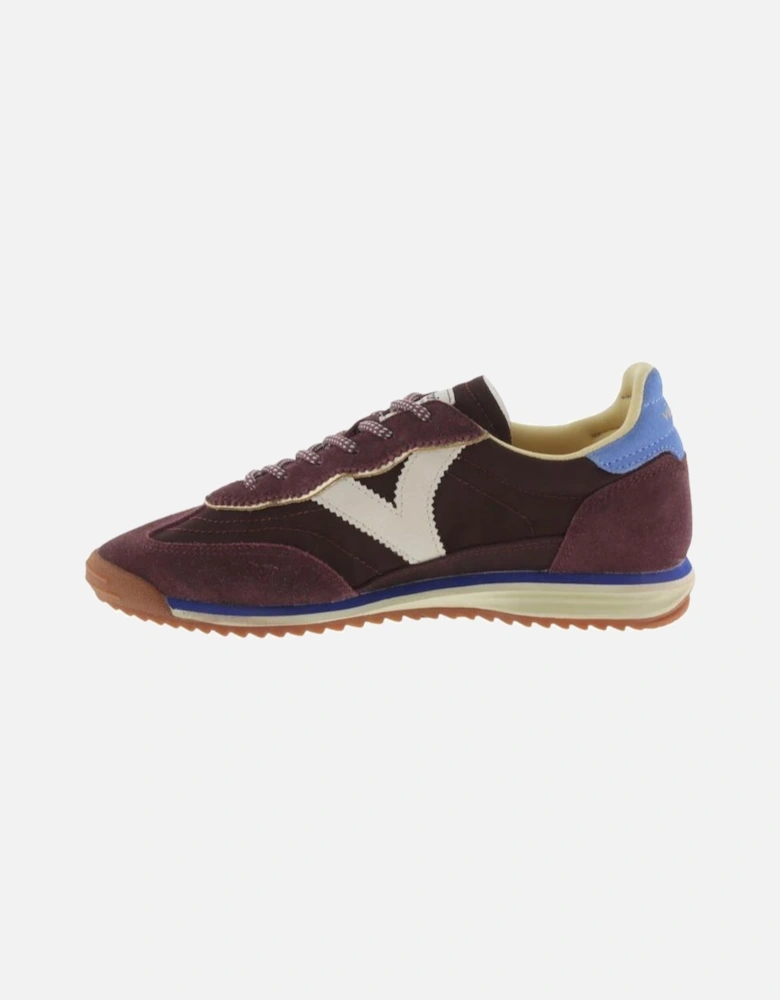 Saturno Nylon and Split Leather - Burdeos