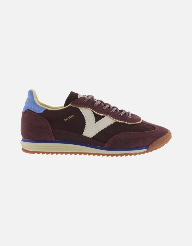 Saturno Nylon and Split Leather - Burdeos