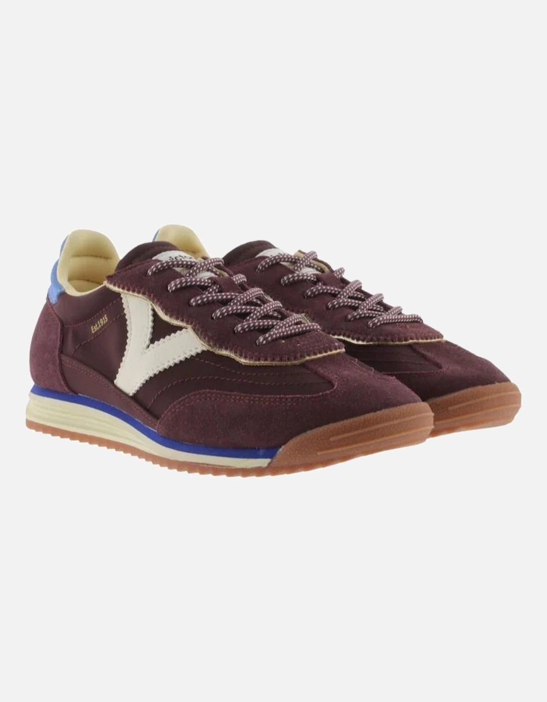 Saturno Nylon and Split Leather - Burdeos