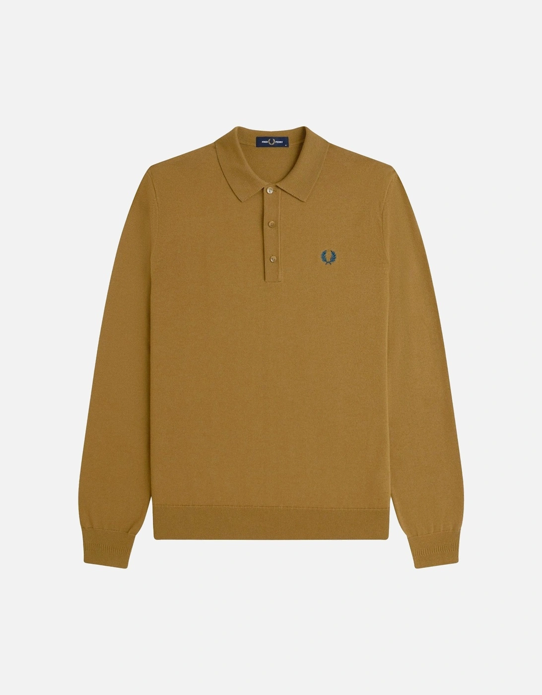 Knitted Merino Long Sleeve Polo Shirt, 2 of 1