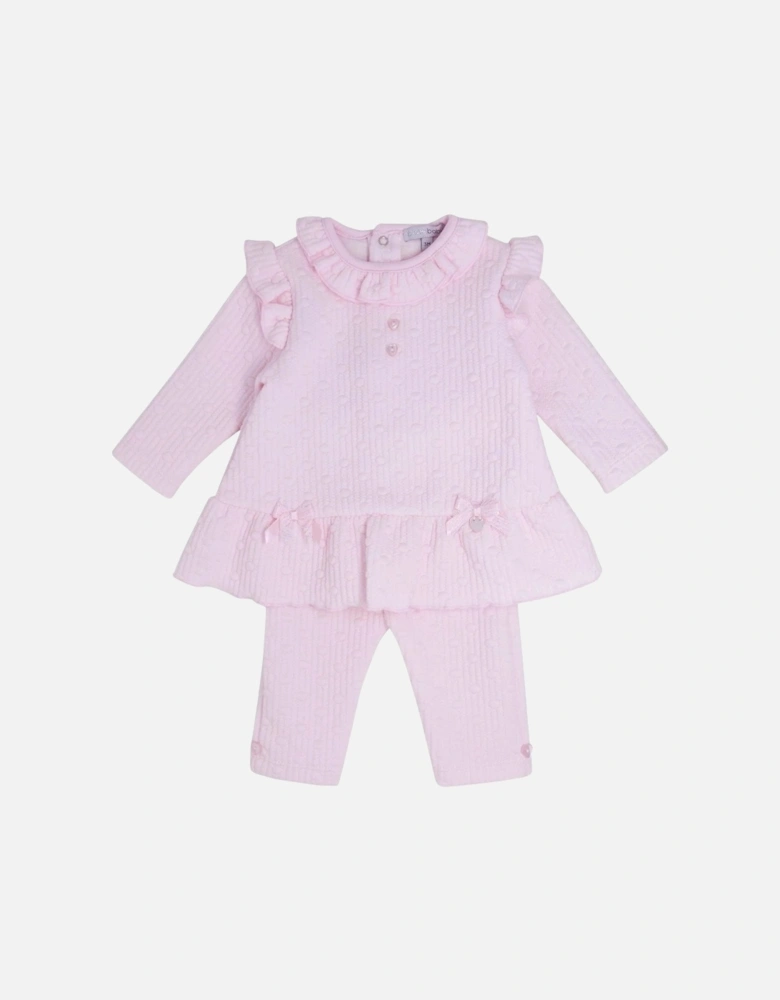 Girls Pale Pink Legging Set