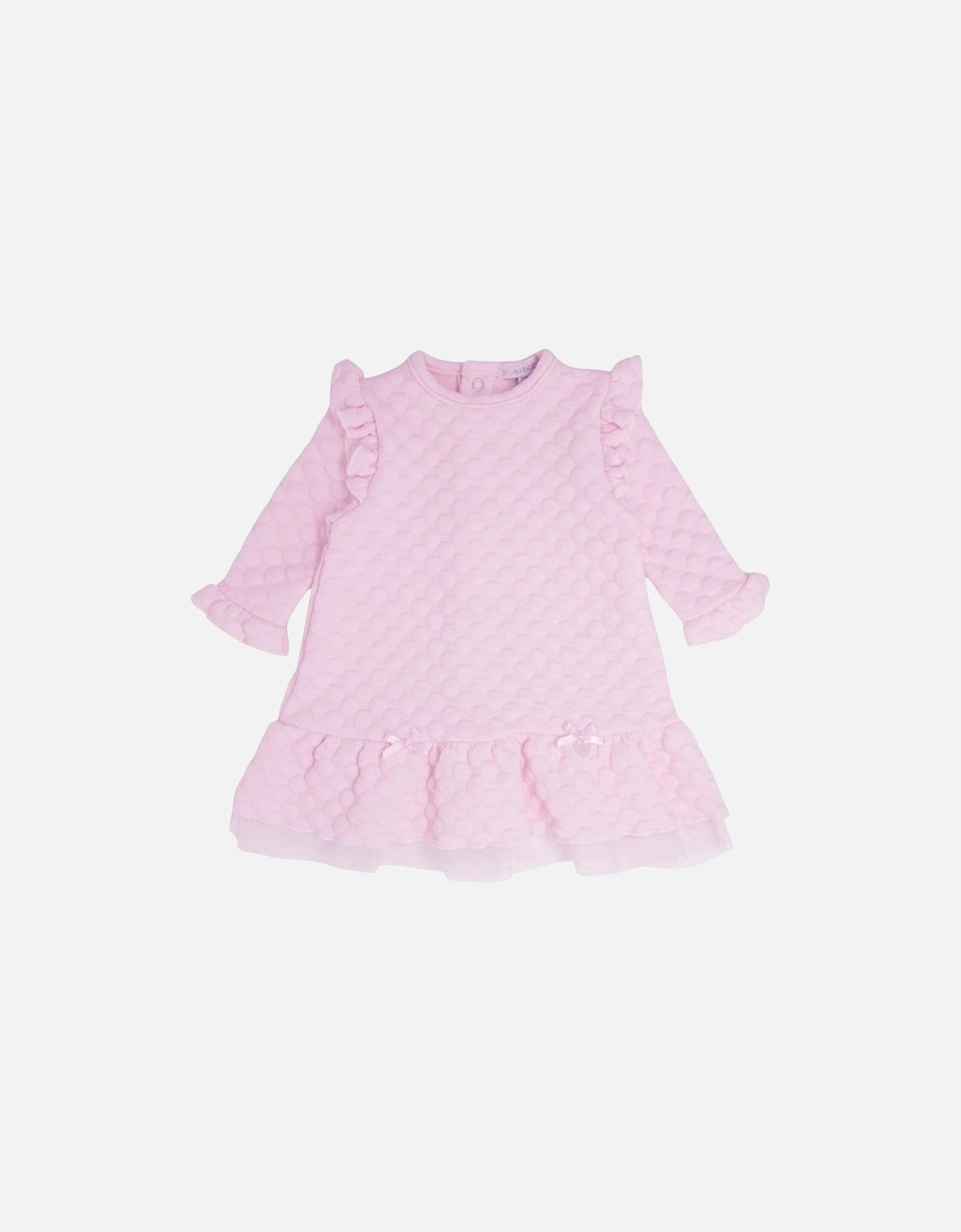 Girls Pale Pink Bubble Dress, 2 of 1