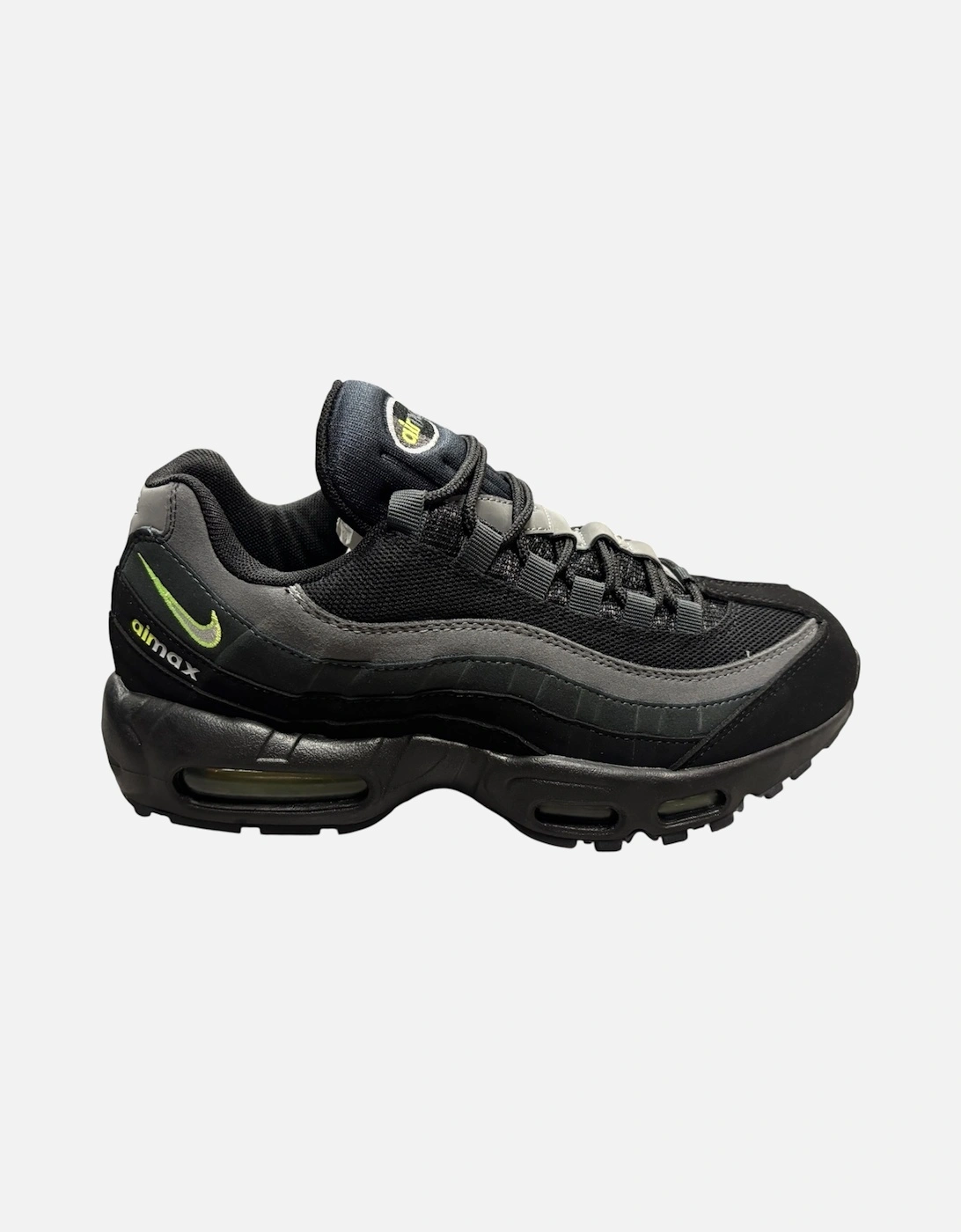 Air Max 95 Retro Logo Sneaker - Black / Volt, 5 of 4
