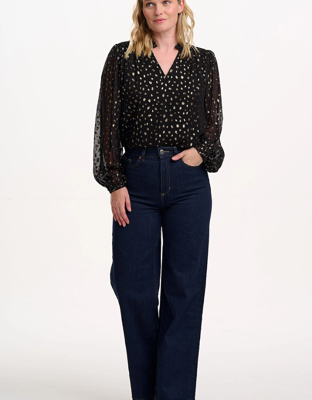Electra shirred shirt