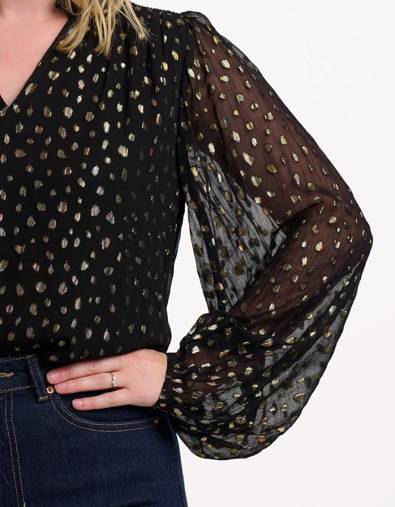 Electra shirred shirt