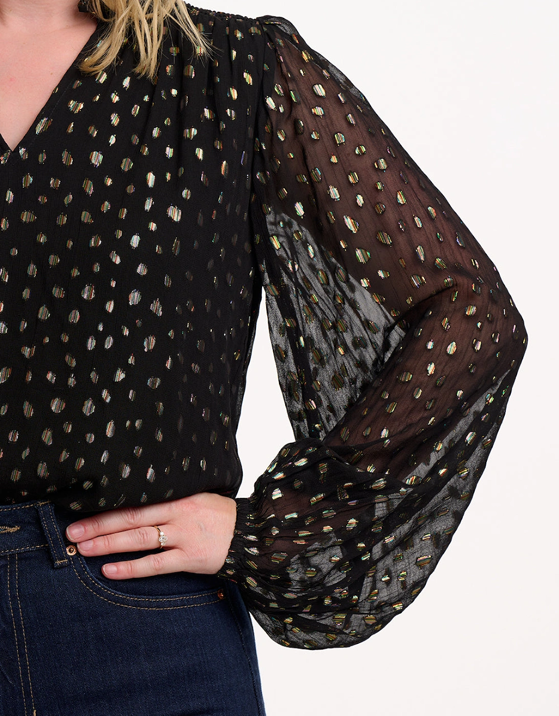 Electra shirred shirt