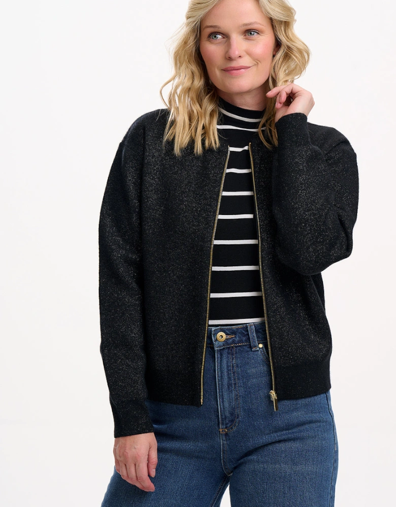 Solana knitted bomber jacket