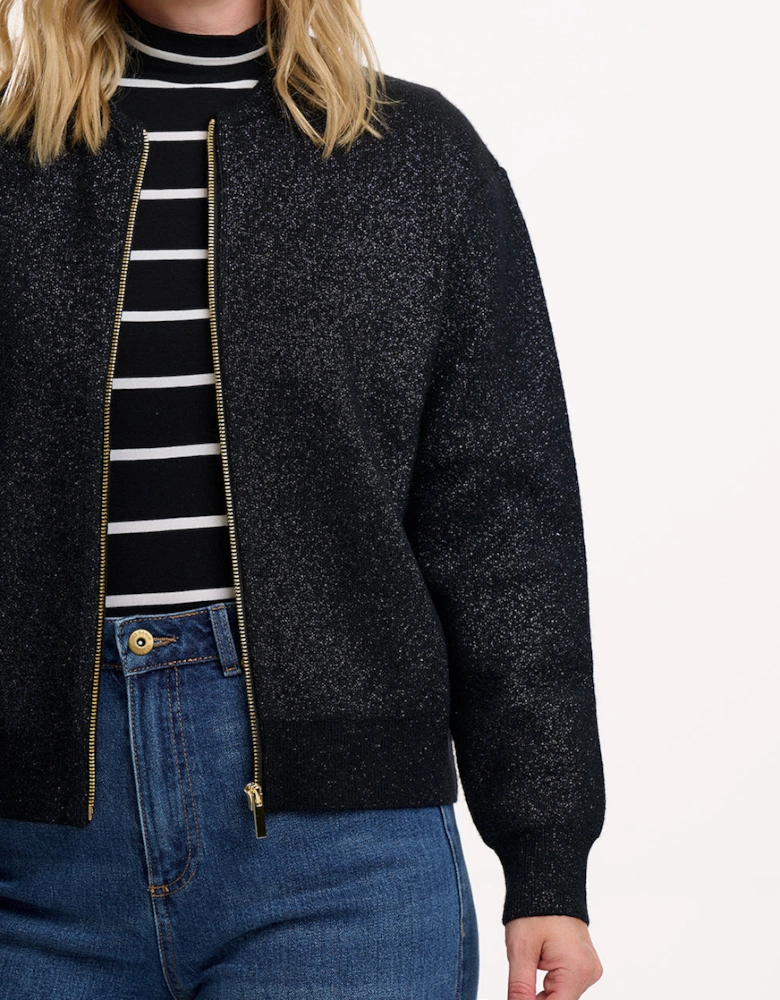 Solana knitted bomber jacket