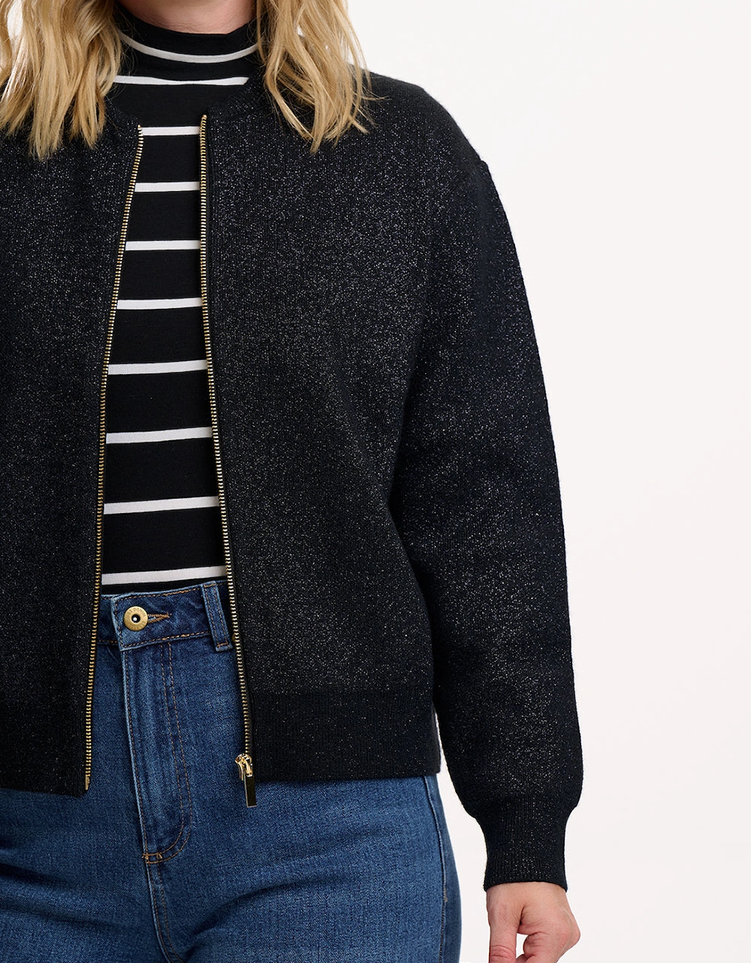 Solana knitted bomber jacket