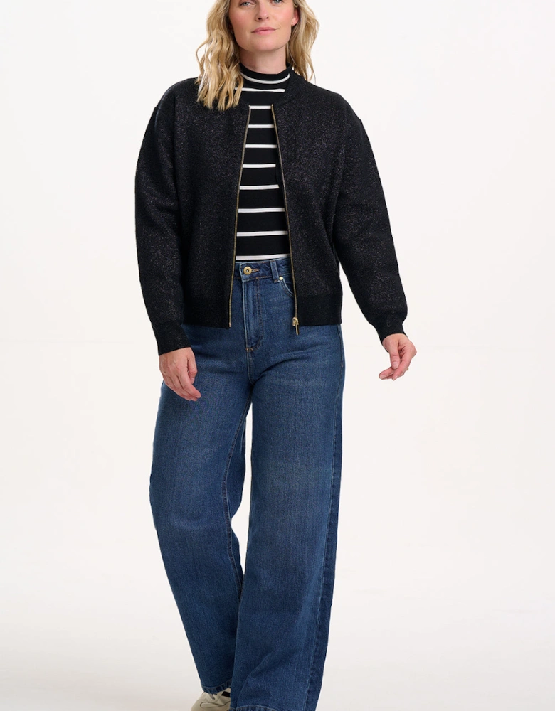 Solana knitted bomber jacket