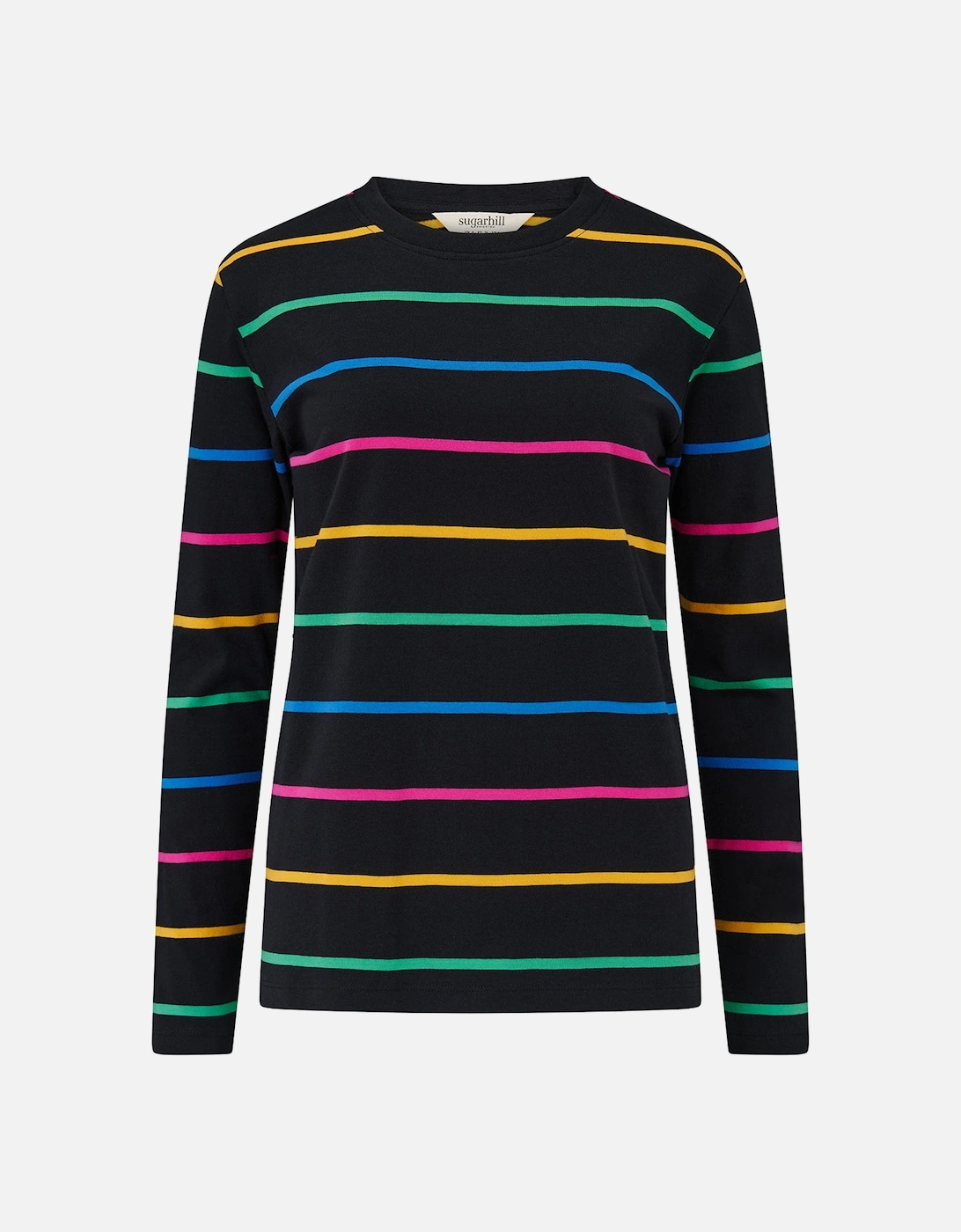 Brunswick jersey top in nightglow stripe