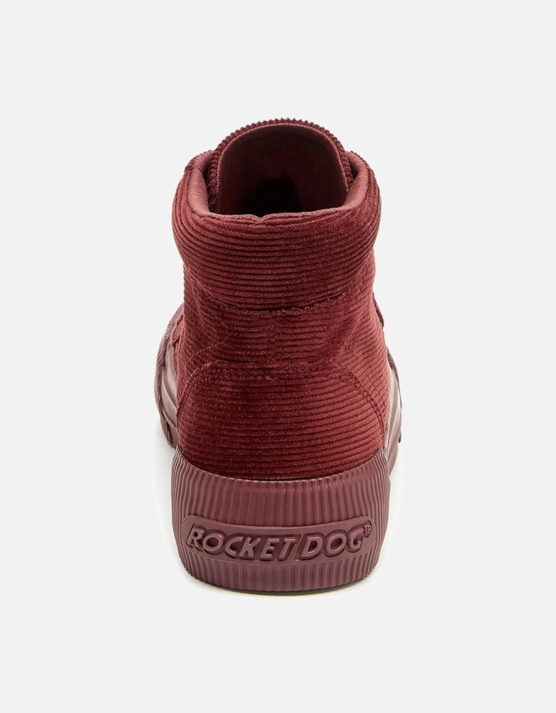 Cheery Corduroy High Top Trainers