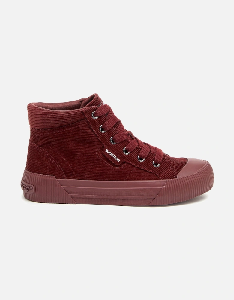 Cheery Corduroy High Top Trainers