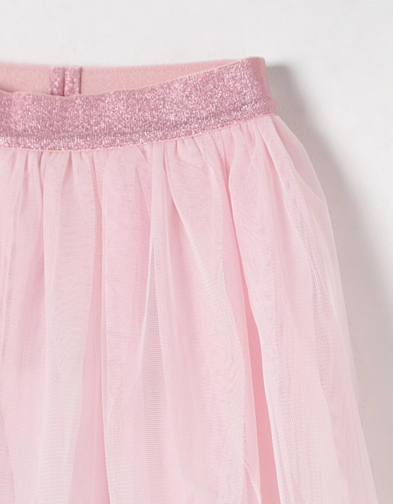 Girls Tulle Skirt Glittery Waistband