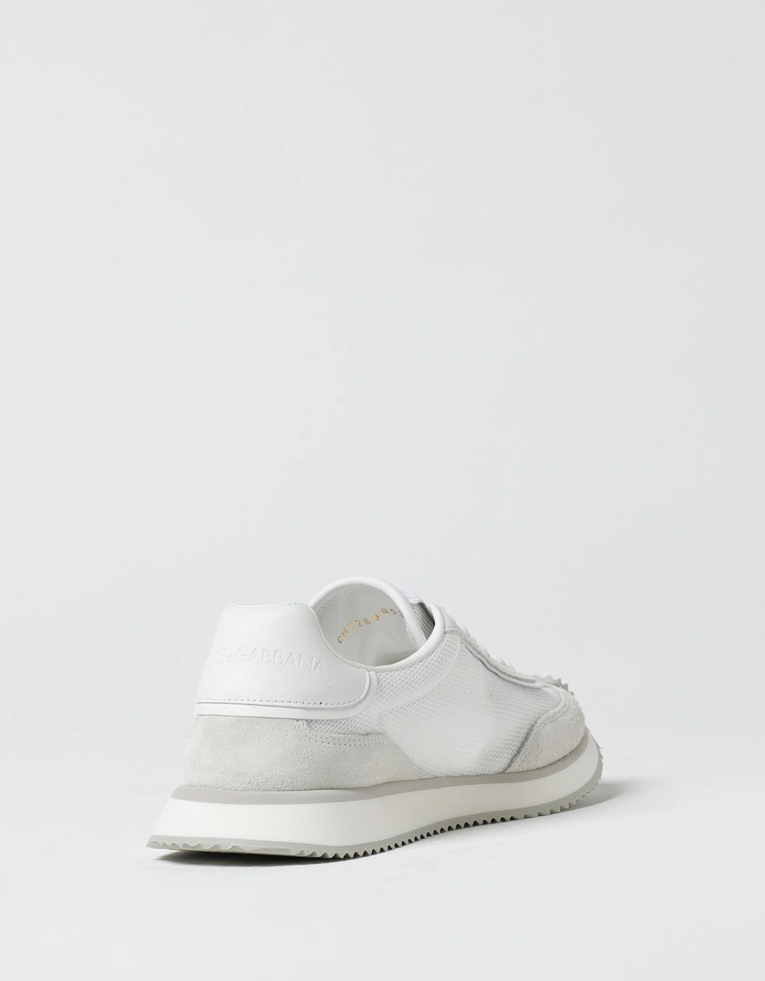 Mesh Suede Logo Sneakers