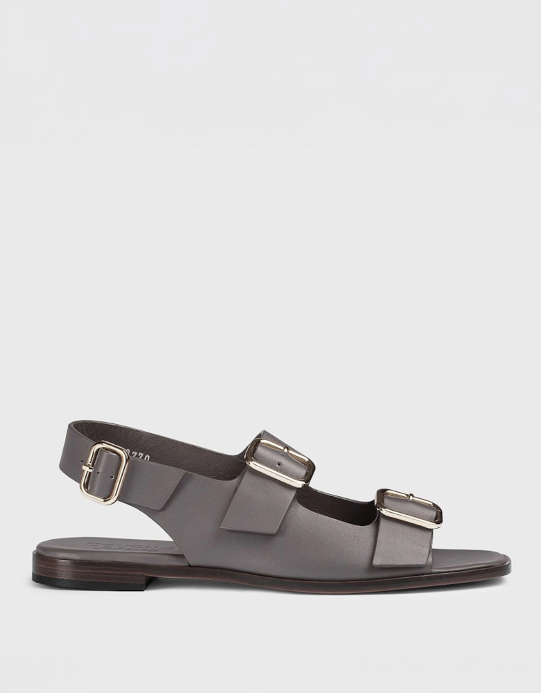 Leather Buckle Sandals