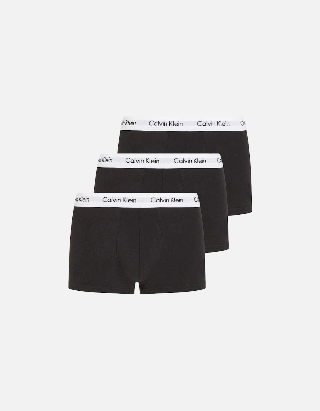 3-Pack Low-Rise Cotton Stretch Boxer Trunks, Black, 8 of 7
