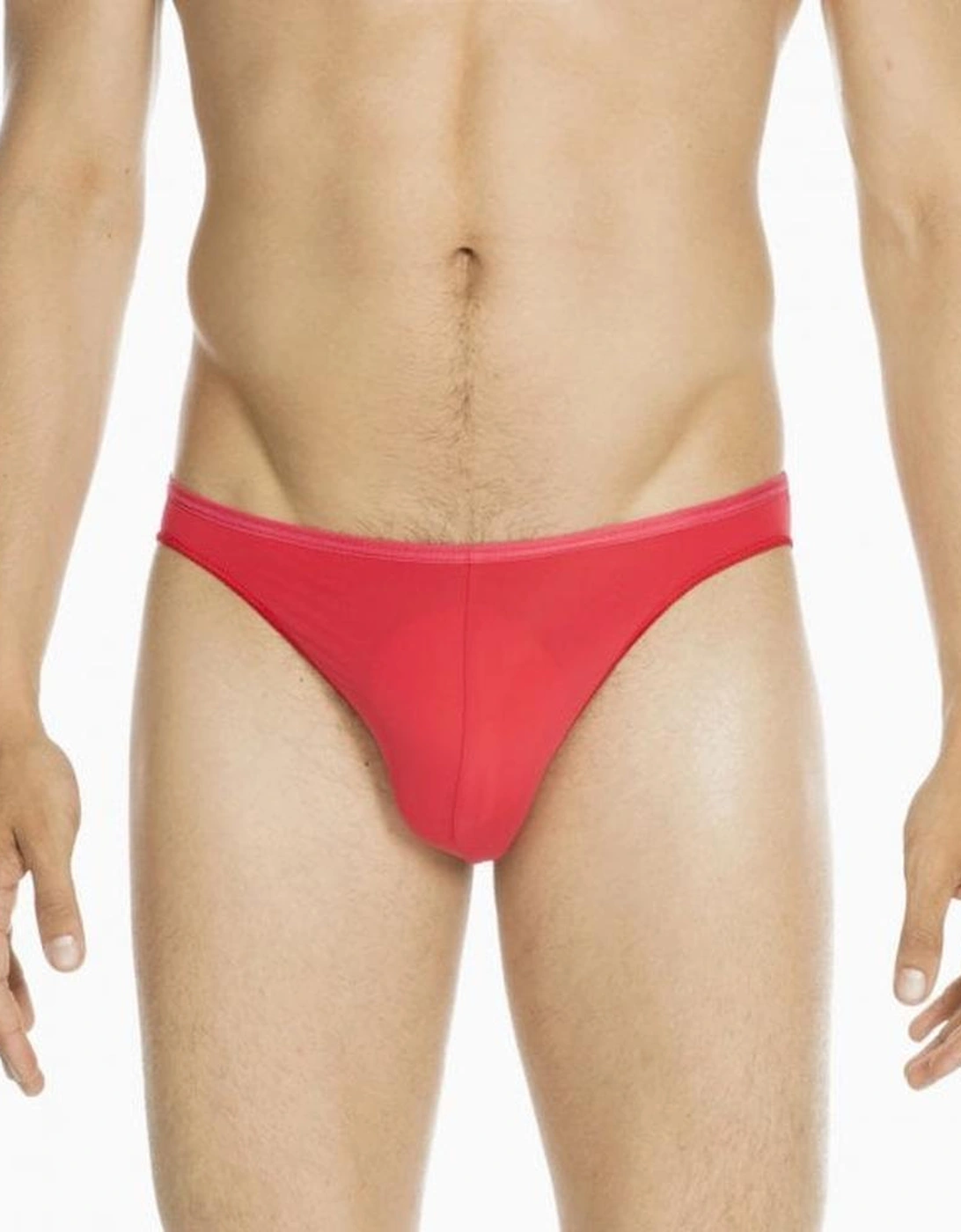Men's HOM Plume Micro Brief, Red - Size: 38/39/32
