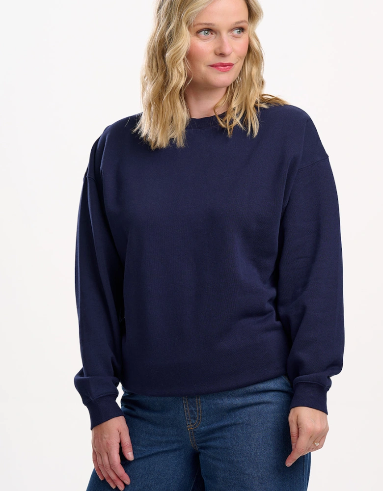 Eadie relalxed sweatshirt in midnight magic tiger