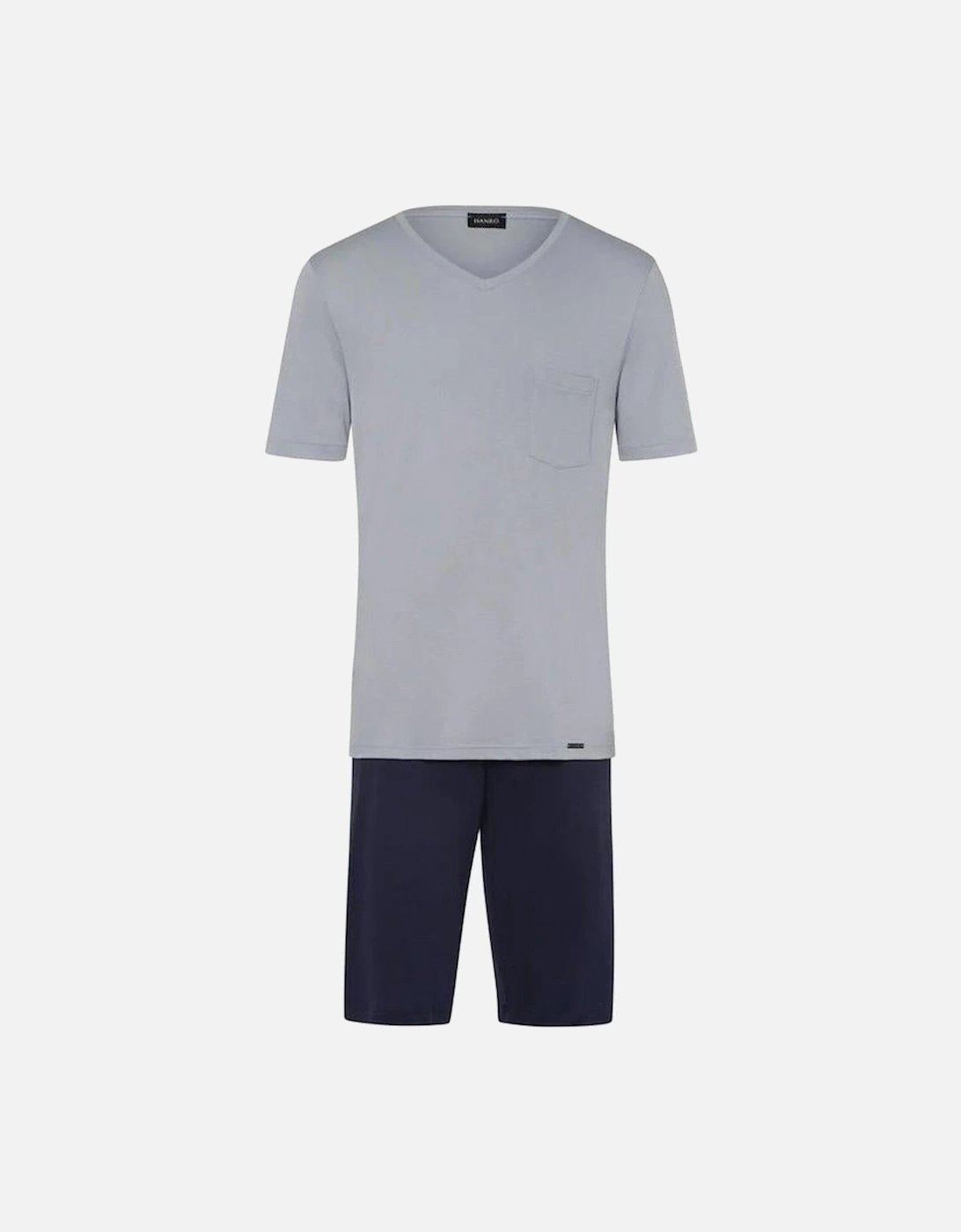 Night & Day Short Cotton Pyjamas, Mineral, 7 of 6