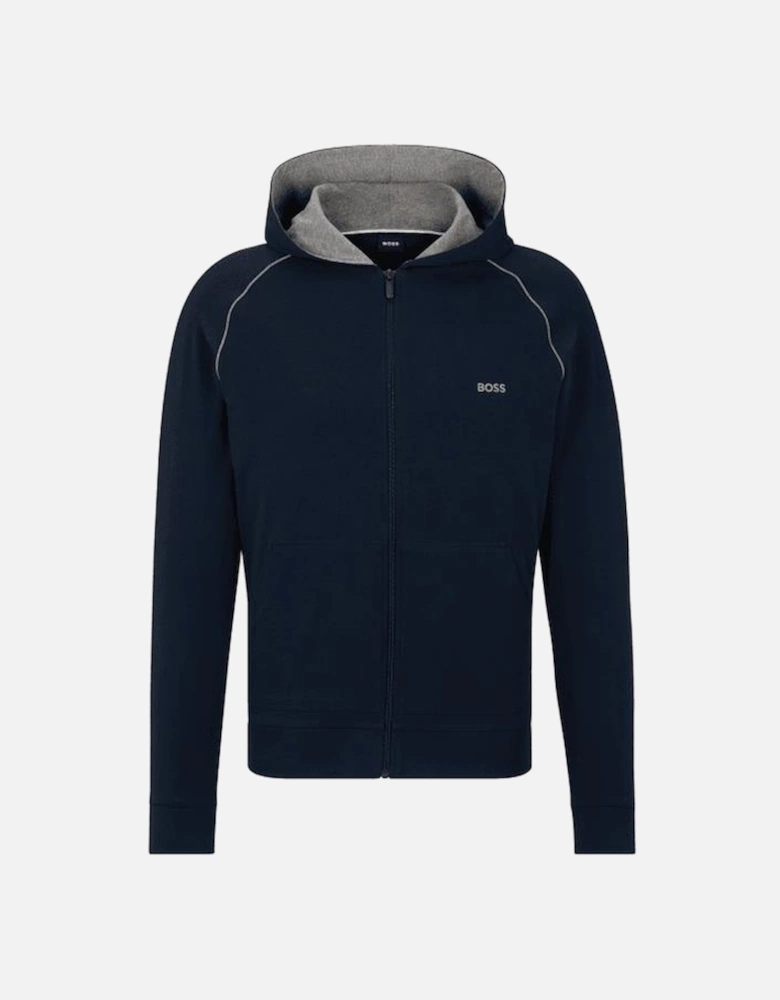 Mix & Match Zip-Thru Loungewear Hoodie, Navy