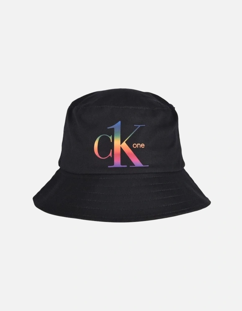 Pride Logo Bucket Hat, Black