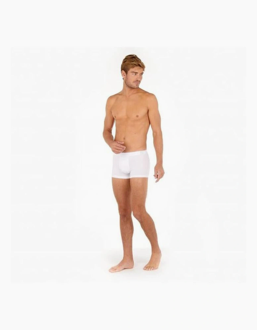 Hom Men's Supreme Cotton Boxer Trunk, White - Size: 32/30/31