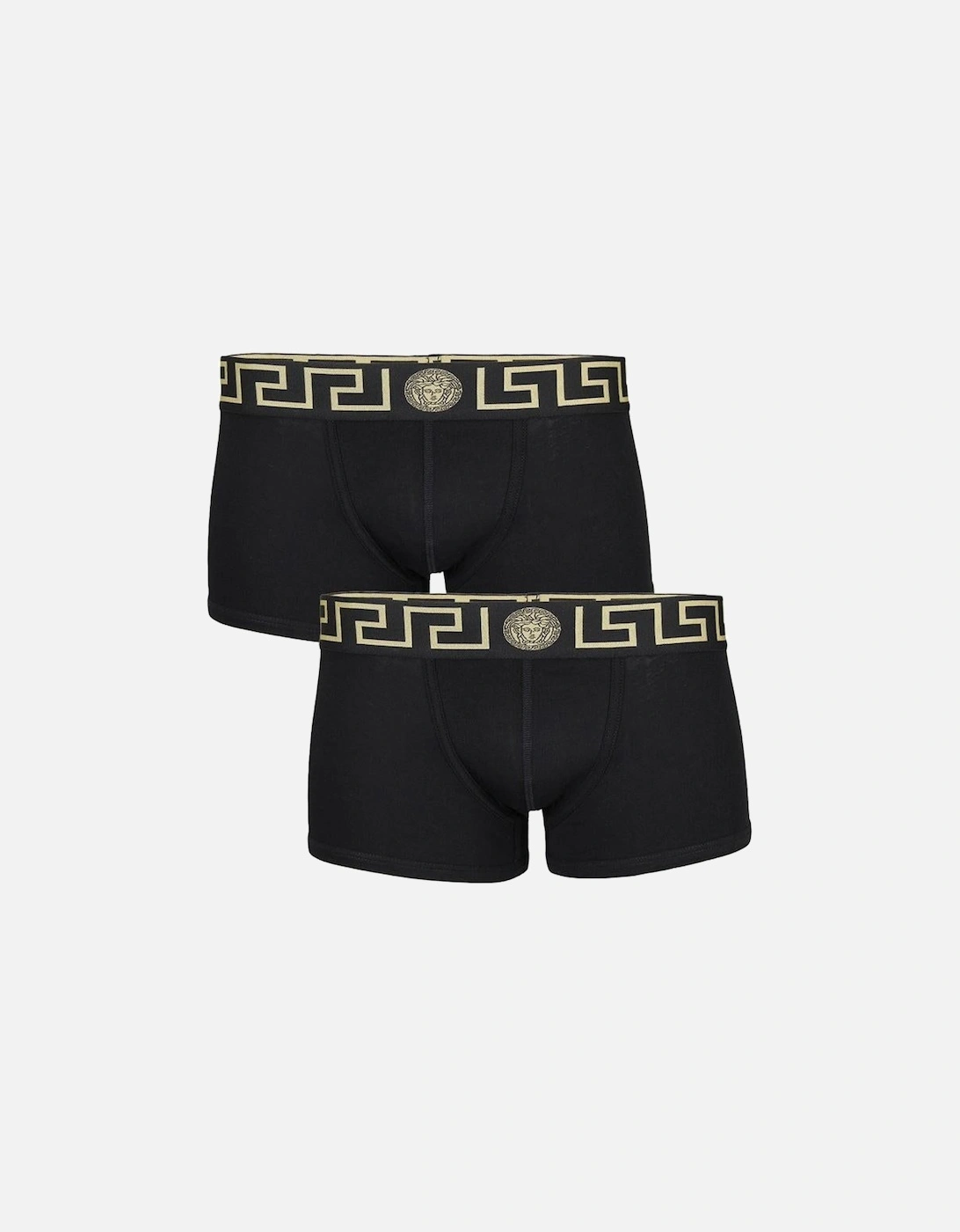2-Pack Low Rise Greca Border Boxer Trunks, Black, 5 of 4