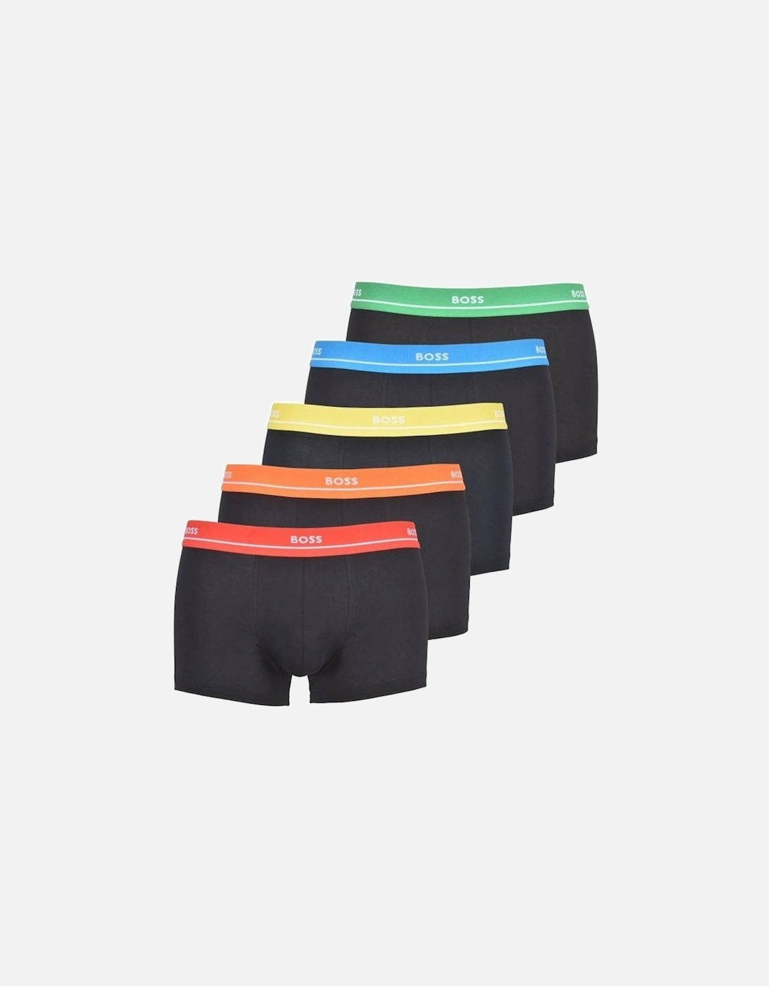 5-Pack Classic Boxer Trunks, Black/multicolours, 9 of 8