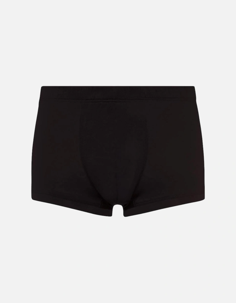 Cotton Sporty Boxer Trunk, Black