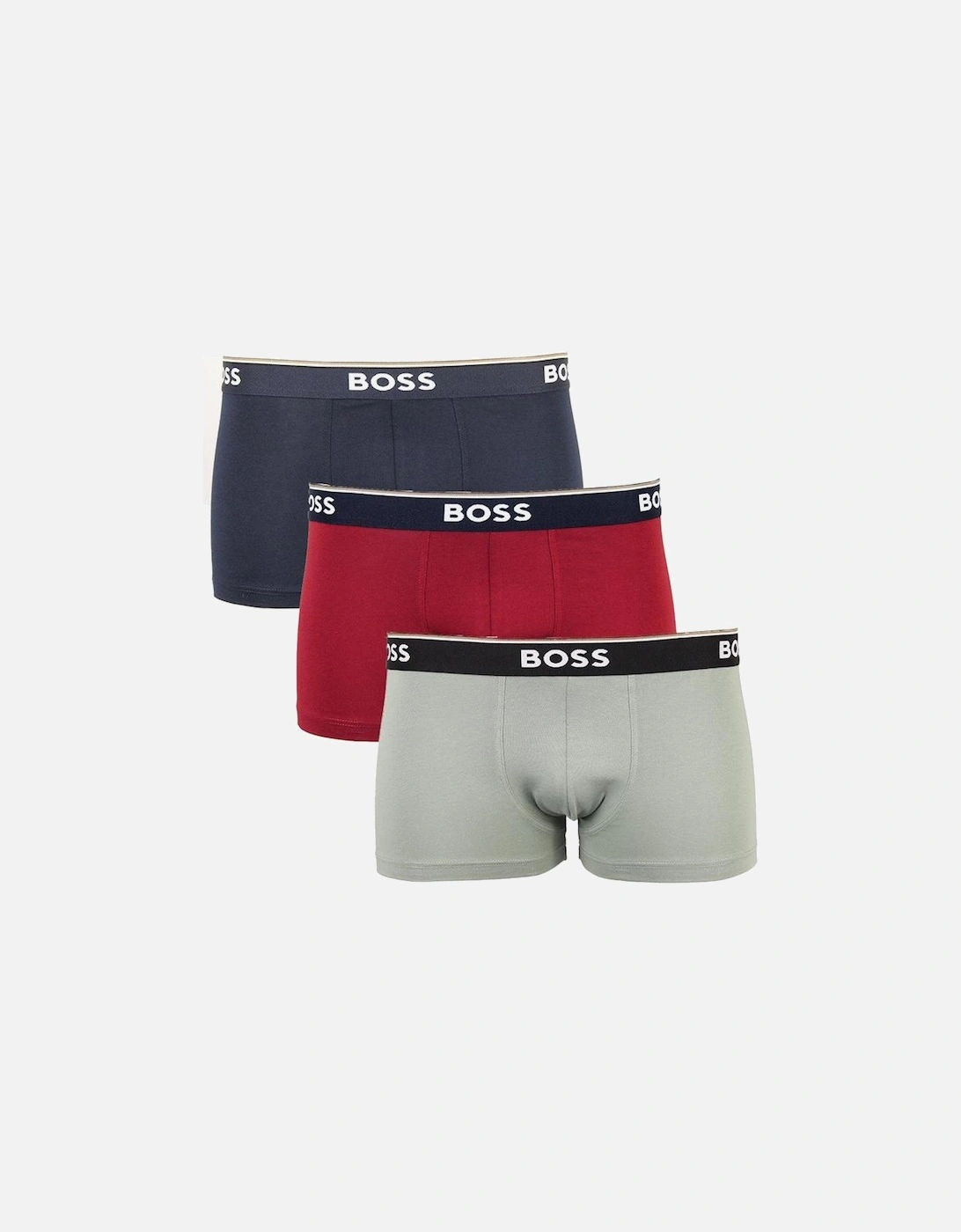3-Pack Power Boxer Trunks, Red/Navy, 6 of 5