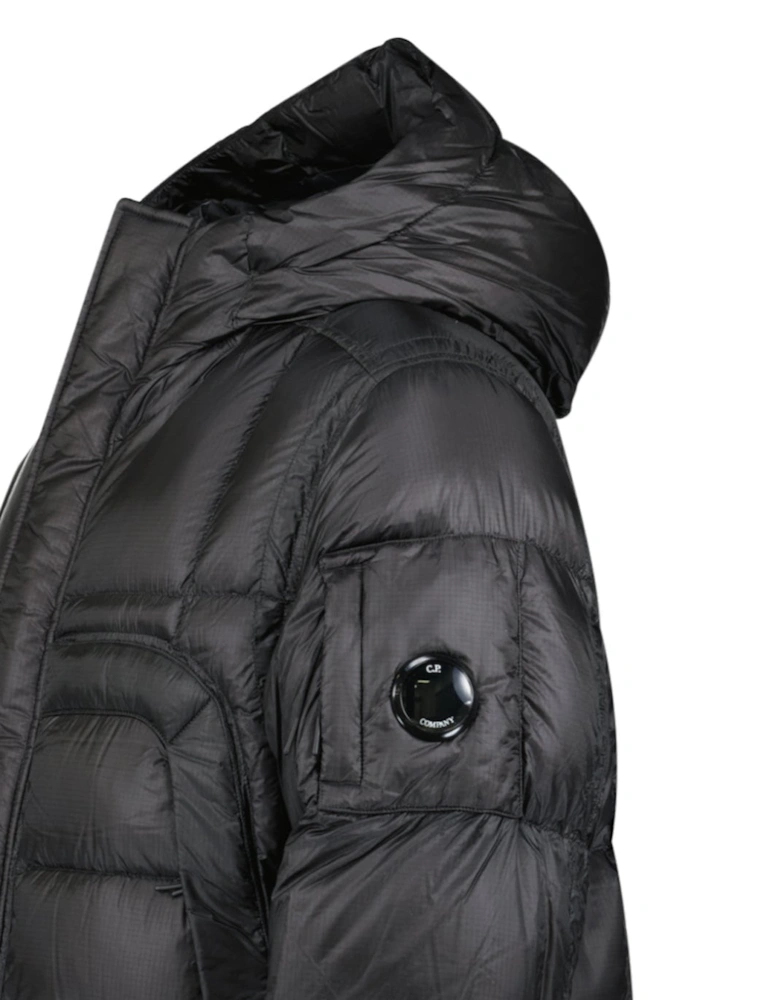 Long D.D. Shell Lens Down Jacket Black